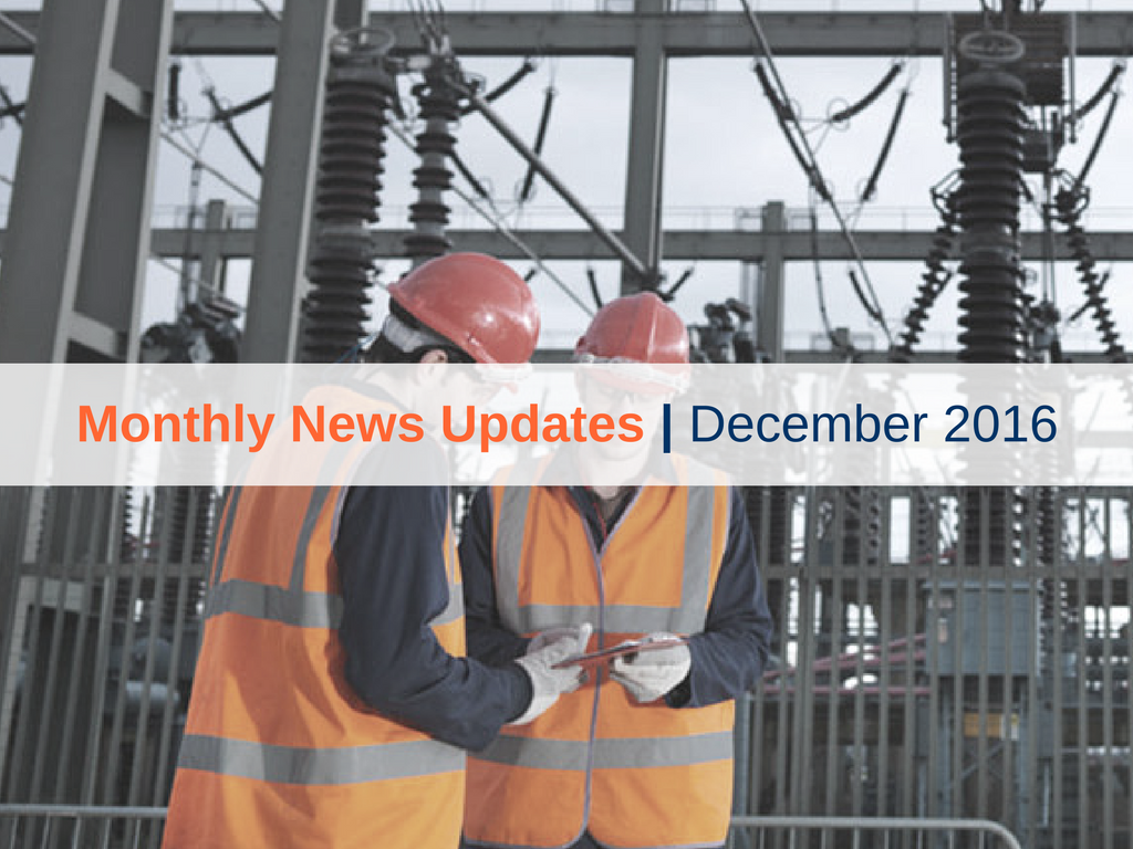 Monthly News Updates – December 2016