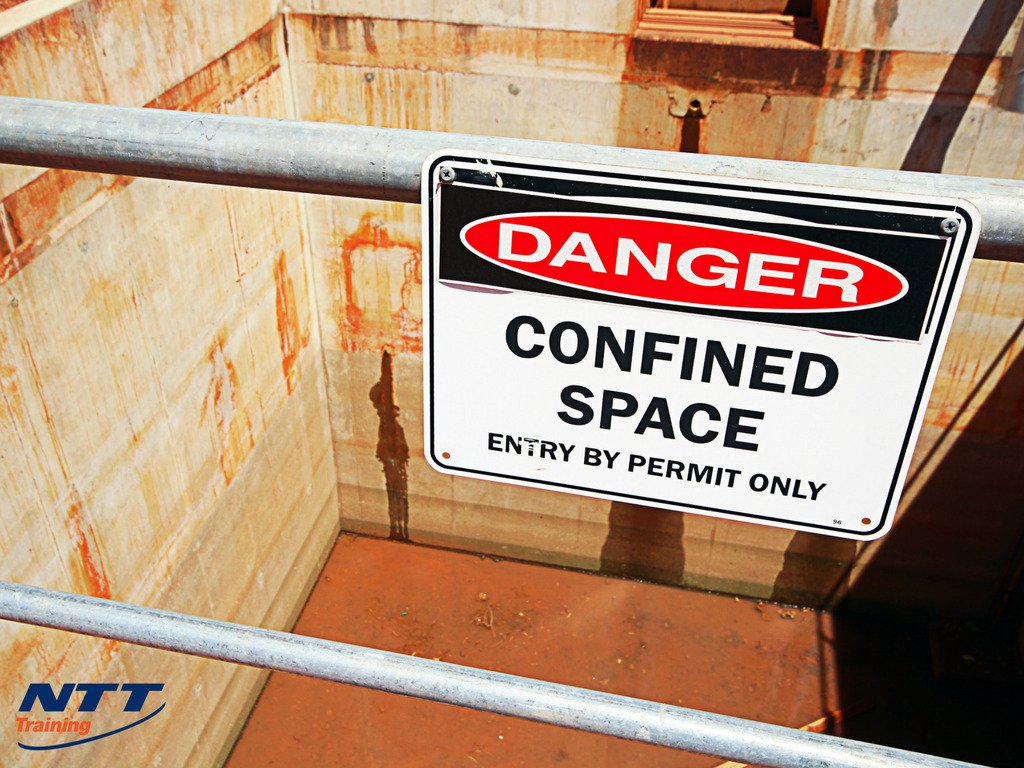 Danger Confined Space Entry by Permit Only